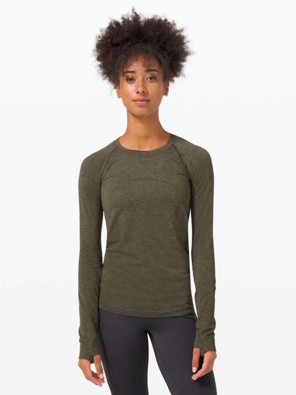 Lululemon✨Swiftly Tech Long Sleeve 2.0✨Grey Sage/Dark Olive